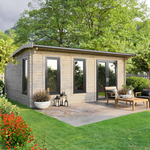 Power 20x18 ft Apex Log Cabin 44mm
