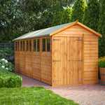 Power Overlap Apex Shed 20x6 ft