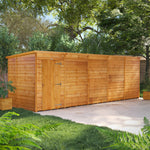 Power Overlap Pent Shed 20x6 ft