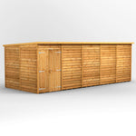 Power Overlap Pent Shed 20x8 ft