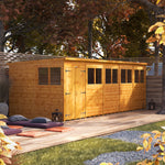 Power Pent Garden Shed 20x8 ft