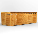 Power Pent Security Garden Shed 20x8 ft