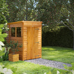 Power Overlap Pent Shed 4x6 ft