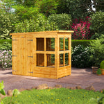 Power Pent Security Garden Shed 4x8 ft