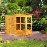 Power Pent Security Garden Shed 4x8 ft