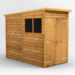 Power Overlap Pent Shed 4x8 ft