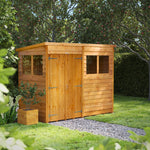 Power Overlap Pent Shed 8x4 ft