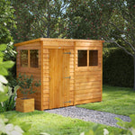 Power Overlap Pent Shed 8x4 ft