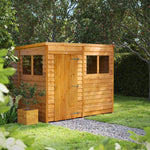 Power Overlap Pent Shed 8x6 ft