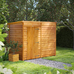 Power Overlap Pent Shed 8x6 ft