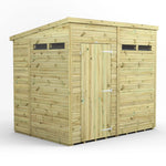 Power Premium Pent Security Shed 16ft