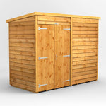 Power Overlap Pent Shed 8x4 ft