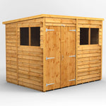 Power Overlap Pent Shed 8x6 ft