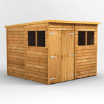 Power Overlap Pent Shed 8x8 ft