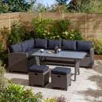 Rowlinson Devesa Corner Dining Set – Grey