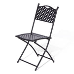 Rowlinson Havana Lattice Bistro Set – Black