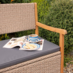 Rowlinson Alderley Rattan Storage Bench – Natural