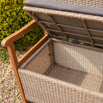 Rowlinson Alderley Rattan Storage Bench – Natural