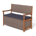 Rowlinson Alderley Rattan Storage Bench – Natural