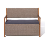 Rowlinson Alderley Rattan Storage Bench – Natural