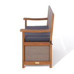Rowlinson Alderley Rattan Storage Bench – Natural