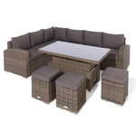Rowlinson Thornbury Corner Dining Set – Natural Weave