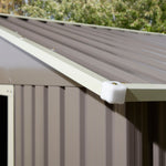 Rowlinson 10×8 Trentvale Metal Apex Shed – Light Grey