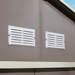 Rowlinson 10×8 Trentvale Metal Apex Shed – Light Grey