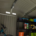 Rowlinson 10×8 Trentvale Metal Apex Shed – Light Grey