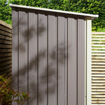Rowlinson 5×3 Trentvale Metal Pent Shed – Light Grey
