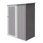 Rowlinson 5×3 Trentvale Metal Pent Shed – Light Grey