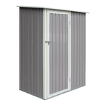 Rowlinson 5×3 Trentvale Metal Pent Shed – Light Grey