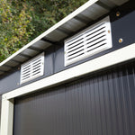 Rowlinson 6×4 Trentvale Metal Pent Shed – Dark Grey