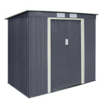 Rowlinson 6×4 Trentvale Metal Pent Shed – Dark Grey