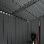 Rowlinson 8×4 Trentvale Metal Pent Shed – Dark Grey