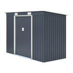 Rowlinson 8×4 Trentvale Metal Pent Shed – Dark Grey