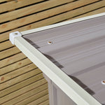 Rowlinson 8×4 Trentvale Metal Pent Shed – Light Grey