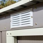 Rowlinson 8×4 Trentvale Metal Pent Shed – Light Grey