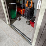 Rowlinson 8×4 Trentvale Metal Pent Shed – Light Grey