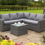 Rowlinsons Bunbury Corner Set Grey Weave