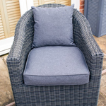 Rowlinsons Bunbury Sofa Set Grey Weave