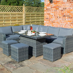 Rowlinsons Thornbury Corner Dining Set Grey HA Table