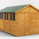 Power Apex Garden Shed 14 x 8 - Garden Life Stores.