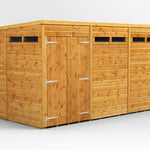 Power Security Pent Garden Shed 12 x 6
