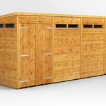Power Security Pent Garden Shed 14 x 4