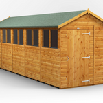 Power Apex Garden Shed 20x6 ft