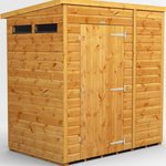 Power Security Pent Garden Shed 6x4