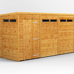 Power Security Pent Garden Shed 16x4