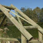 Rowlinsons Rustic Seat Garden Arches