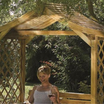 Rowlinsons Dartmouth Swing Seat Garden Arbour